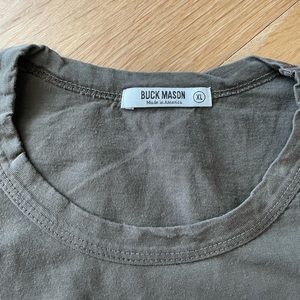 Buck mason curved hem Pima Tee